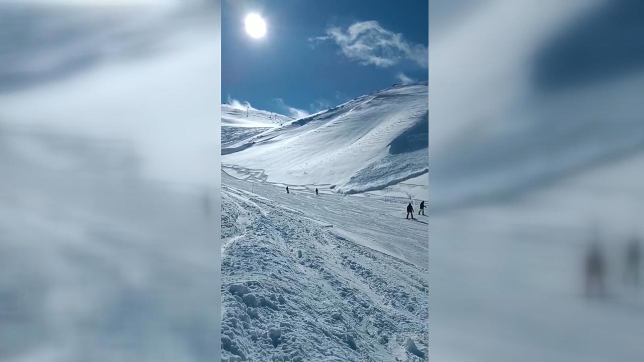 Palandöken'de Çığ Düştü, Kayakçılara Uyarı