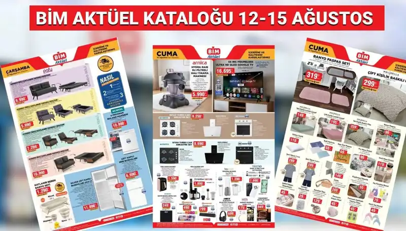 BİM'den Mükemmel Fırsatlar: 12-15 Ağustos Aktüel Kataloğu Açıklandı